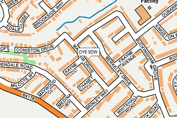 DY6 9DW map - OS OpenMap – Local (Ordnance Survey)