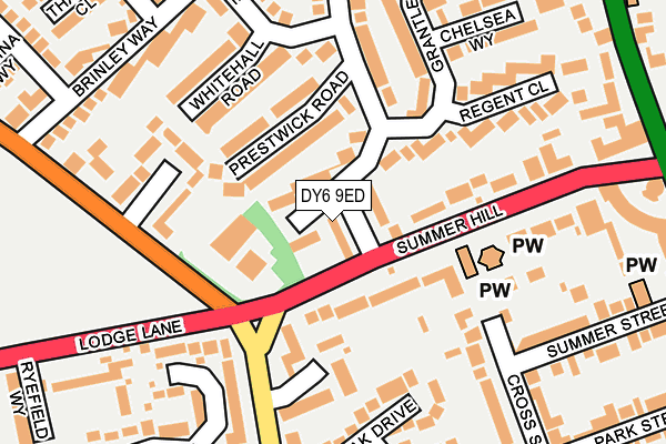DY6 9ED map - OS OpenMap – Local (Ordnance Survey)