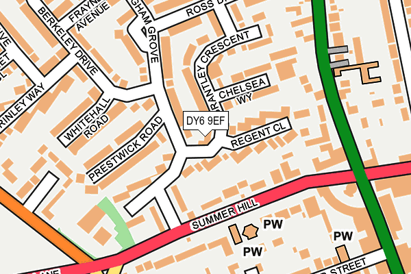 DY6 9EF map - OS OpenMap – Local (Ordnance Survey)
