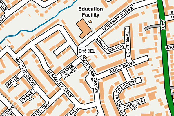 DY6 9EL map - OS OpenMap – Local (Ordnance Survey)