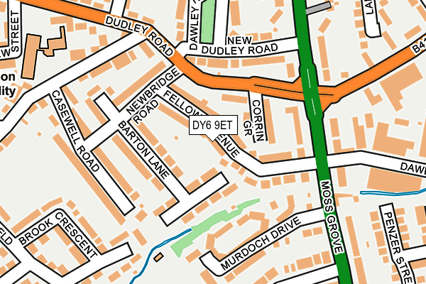 DY6 9ET map - OS OpenMap – Local (Ordnance Survey)