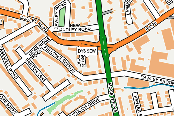 DY6 9EW map - OS OpenMap – Local (Ordnance Survey)