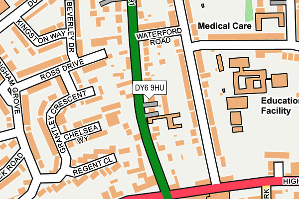 DY6 9HU map - OS OpenMap – Local (Ordnance Survey)