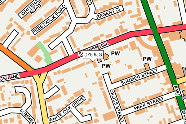 DY6 9JG map - OS OpenMap – Local (Ordnance Survey)