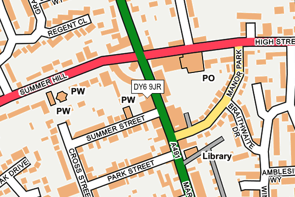 DY6 9JR map - OS OpenMap – Local (Ordnance Survey)
