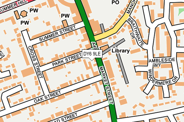 DY6 9LE map - OS OpenMap – Local (Ordnance Survey)