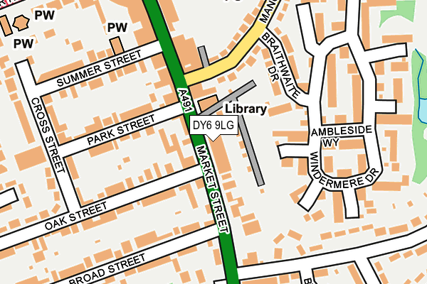 DY6 9LG map - OS OpenMap – Local (Ordnance Survey)