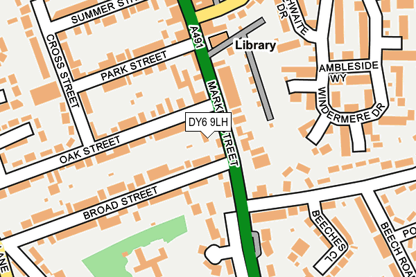 DY6 9LH map - OS OpenMap – Local (Ordnance Survey)