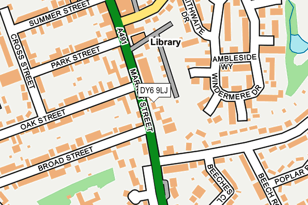 DY6 9LJ map - OS OpenMap – Local (Ordnance Survey)