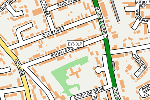 DY6 9LP map - OS OpenMap – Local (Ordnance Survey)