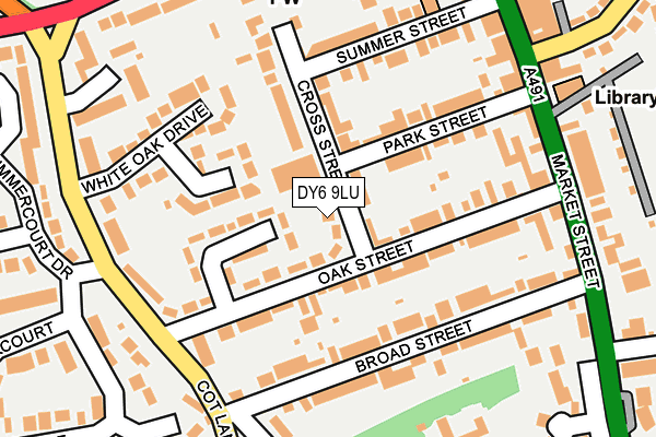 DY6 9LU map - OS OpenMap – Local (Ordnance Survey)