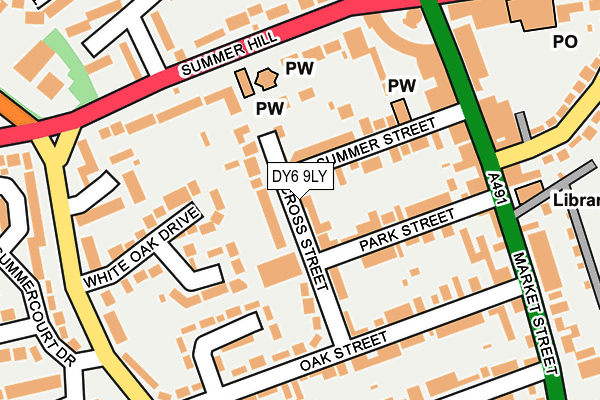 Map of POST & CODES LTD at local scale