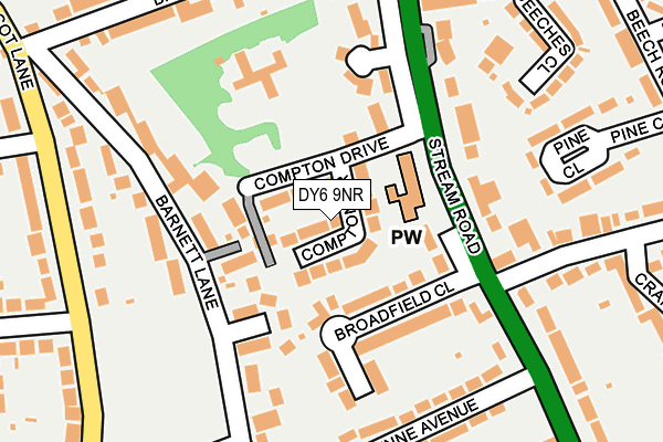 DY6 9NR map - OS OpenMap – Local (Ordnance Survey)
