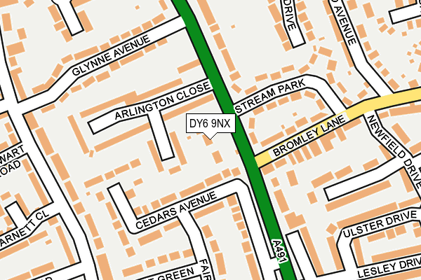 DY6 9NX map - OS OpenMap – Local (Ordnance Survey)