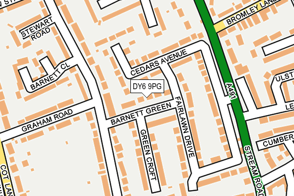 DY6 9PG map - OS OpenMap – Local (Ordnance Survey)
