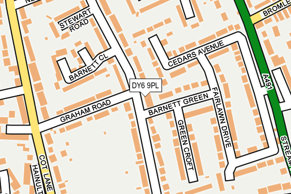 DY6 9PL map - OS OpenMap – Local (Ordnance Survey)