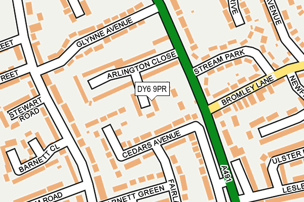 DY6 9PR map - OS OpenMap – Local (Ordnance Survey)