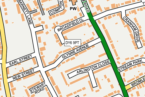 DY6 9PT map - OS OpenMap – Local (Ordnance Survey)