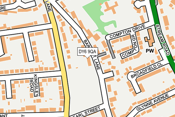 DY6 9QA map - OS OpenMap – Local (Ordnance Survey)