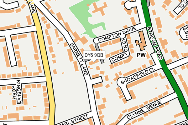 DY6 9QB map - OS OpenMap – Local (Ordnance Survey)