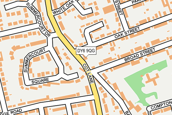 DY6 9QG map - OS OpenMap – Local (Ordnance Survey)