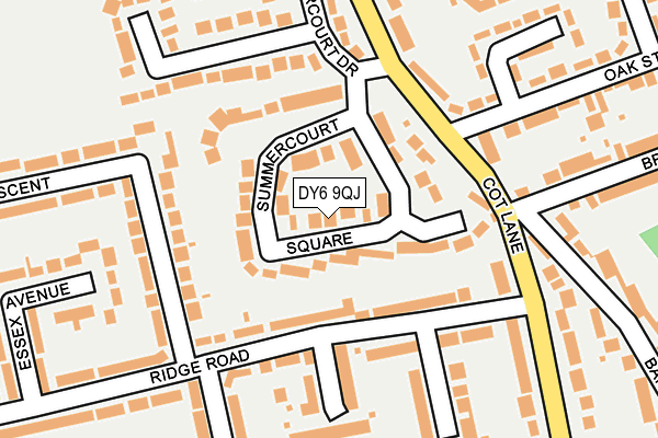 DY6 9QJ map - OS OpenMap – Local (Ordnance Survey)