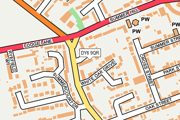 DY6 9QR map - OS OpenMap – Local (Ordnance Survey)