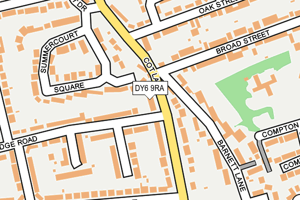 DY6 9RA map - OS OpenMap – Local (Ordnance Survey)