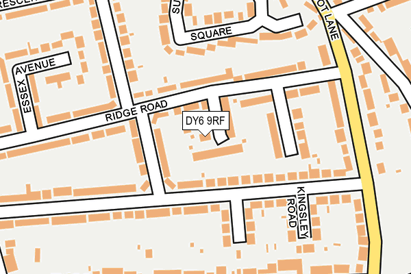 DY6 9RF map - OS OpenMap – Local (Ordnance Survey)
