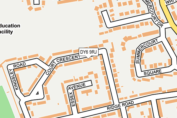 DY6 9RJ map - OS OpenMap – Local (Ordnance Survey)