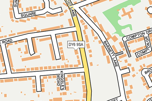 DY6 9SA map - OS OpenMap – Local (Ordnance Survey)