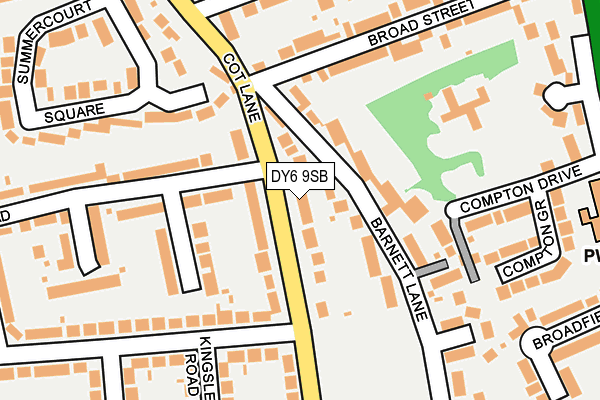 DY6 9SB map - OS OpenMap – Local (Ordnance Survey)