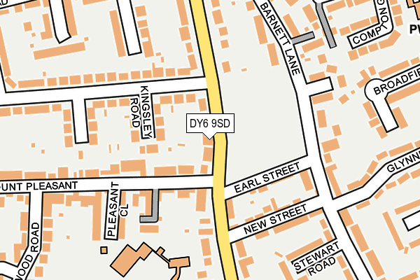 DY6 9SD map - OS OpenMap – Local (Ordnance Survey)