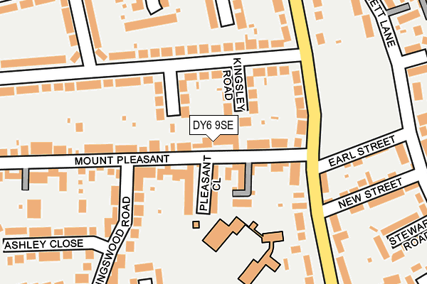 DY6 9SE map - OS OpenMap – Local (Ordnance Survey)