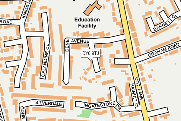 DY6 9TJ map - OS OpenMap – Local (Ordnance Survey)