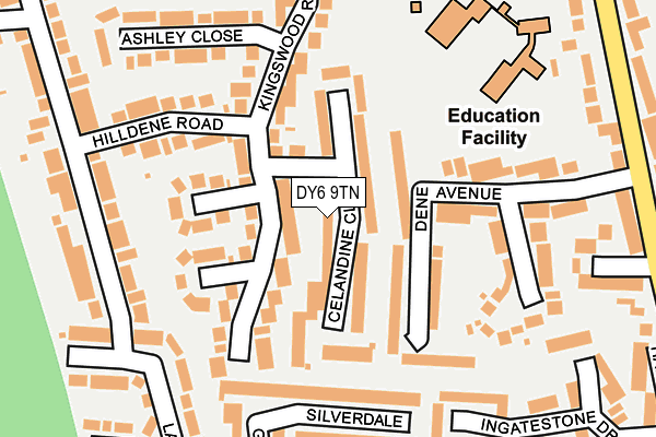 DY6 9TN map - OS OpenMap – Local (Ordnance Survey)