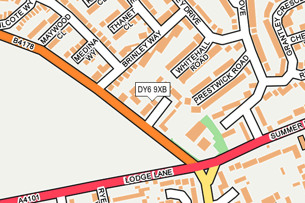 DY6 9XB map - OS OpenMap – Local (Ordnance Survey)