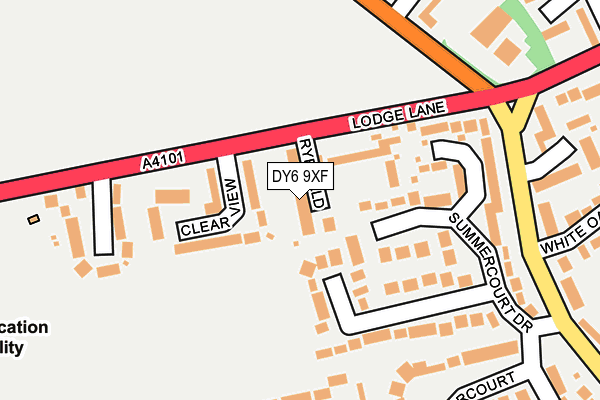 DY6 9XF map - OS OpenMap – Local (Ordnance Survey)