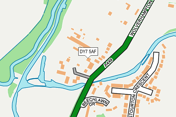 DY7 5AF map - OS OpenMap – Local (Ordnance Survey)