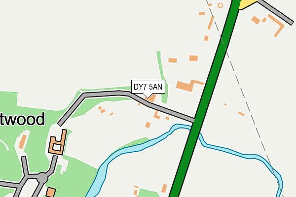 DY7 5AN map - OS OpenMap – Local (Ordnance Survey)