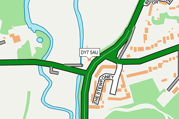 DY7 5AU map - OS OpenMap – Local (Ordnance Survey)