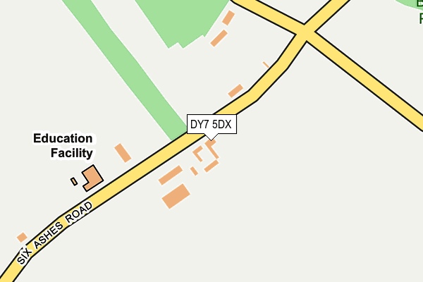 DY7 5DX map - OS OpenMap – Local (Ordnance Survey)