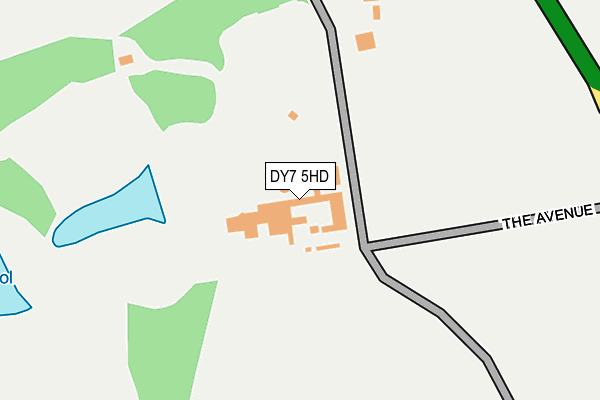 DY7 5HD map - OS OpenMap – Local (Ordnance Survey)