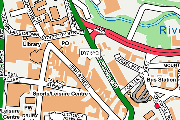 DY7 5YQ map - OS OpenMap – Local (Ordnance Survey)