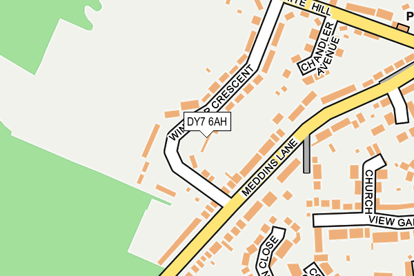 DY7 6AH map - OS OpenMap – Local (Ordnance Survey)
