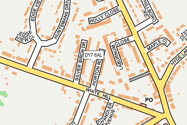 DY7 6AL map - OS OpenMap – Local (Ordnance Survey)