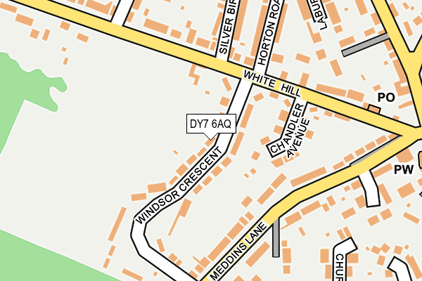 DY7 6AQ map - OS OpenMap – Local (Ordnance Survey)