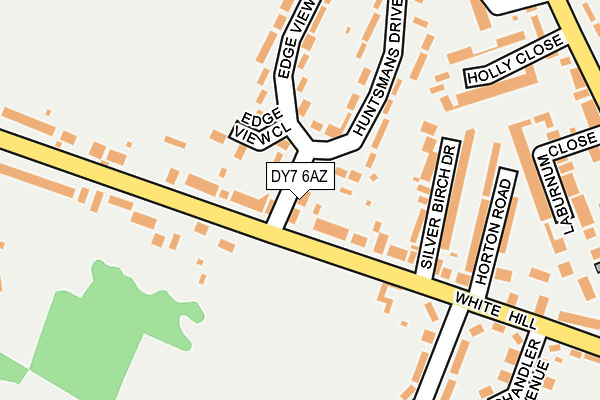 DY7 6AZ map - OS OpenMap – Local (Ordnance Survey)
