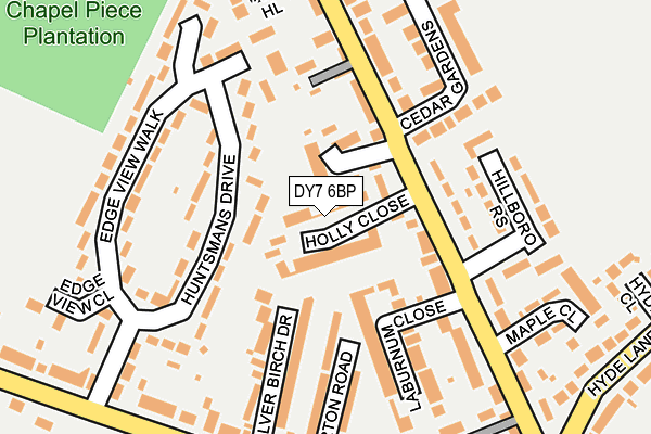DY7 6BP map - OS OpenMap – Local (Ordnance Survey)