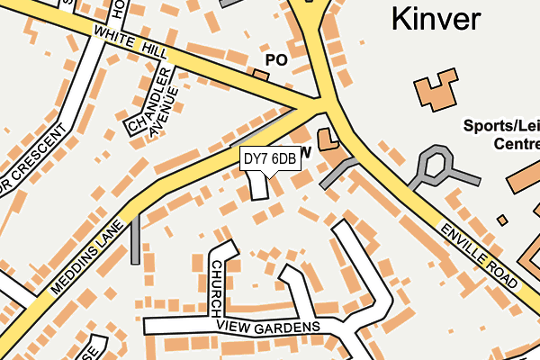 DY7 6DB map - OS OpenMap – Local (Ordnance Survey)